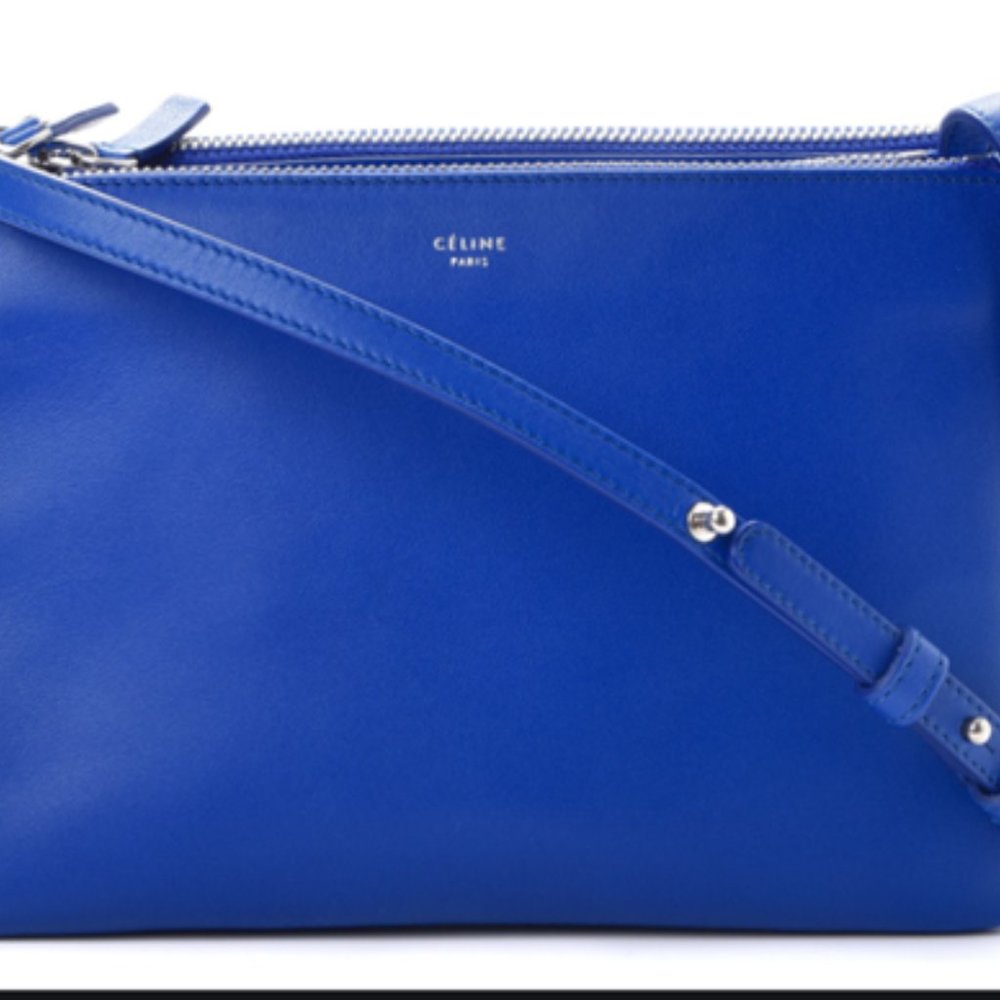 Celine Lambskin Small Trio Bag